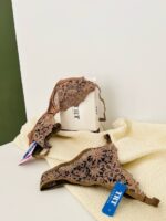 ست لباس زیر عمده توری قهوه‌ای TRT-نام افرا  جین 4 عددی - تصویر 4