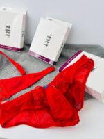 ست سوتین و شورت توری قرمز TRT – مدل  آپارنیک - تصویر 7