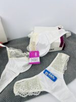 ست لباس زیر تورگاز و ساتن صدف TRT - تصویر 3