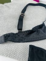 ست لباس زیر توری مشکی آریانا TRT – مدل Double Beautiful قلبی با تور گاز ترکیه و بند قابل تنظیم - تصویر 9